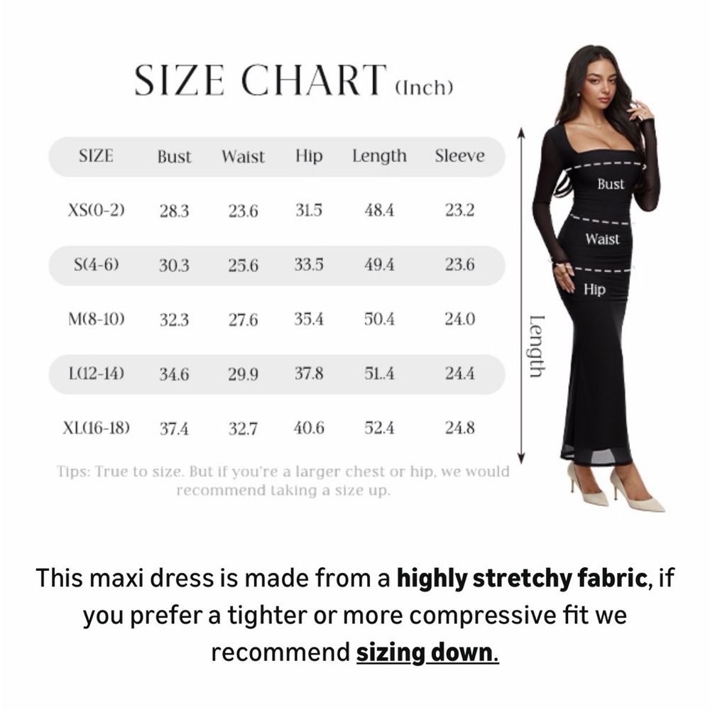 🆕Elegant Long Sleeve Dress - Picture 2 of 2